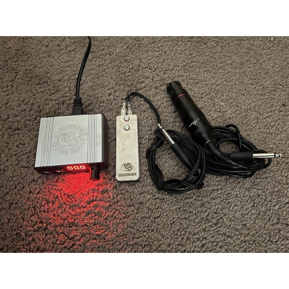 Dragonhawk Mini P077 Silver/Black with accessories